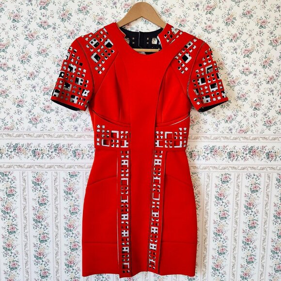 ASOS BLACK Label Geometric Mini Dress - Picture 1 of 8